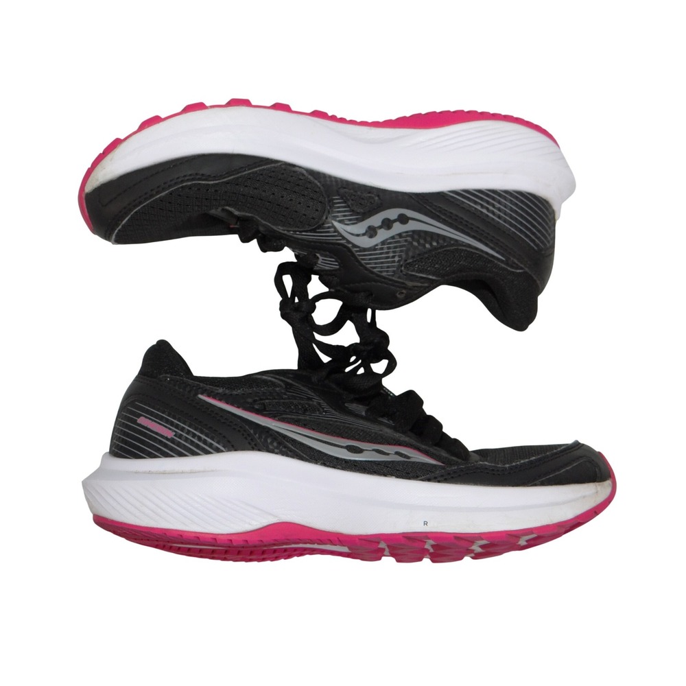Saucony Cohesion 16 Womens Running Shoes Black Pink Silver S10781-10 Size 5